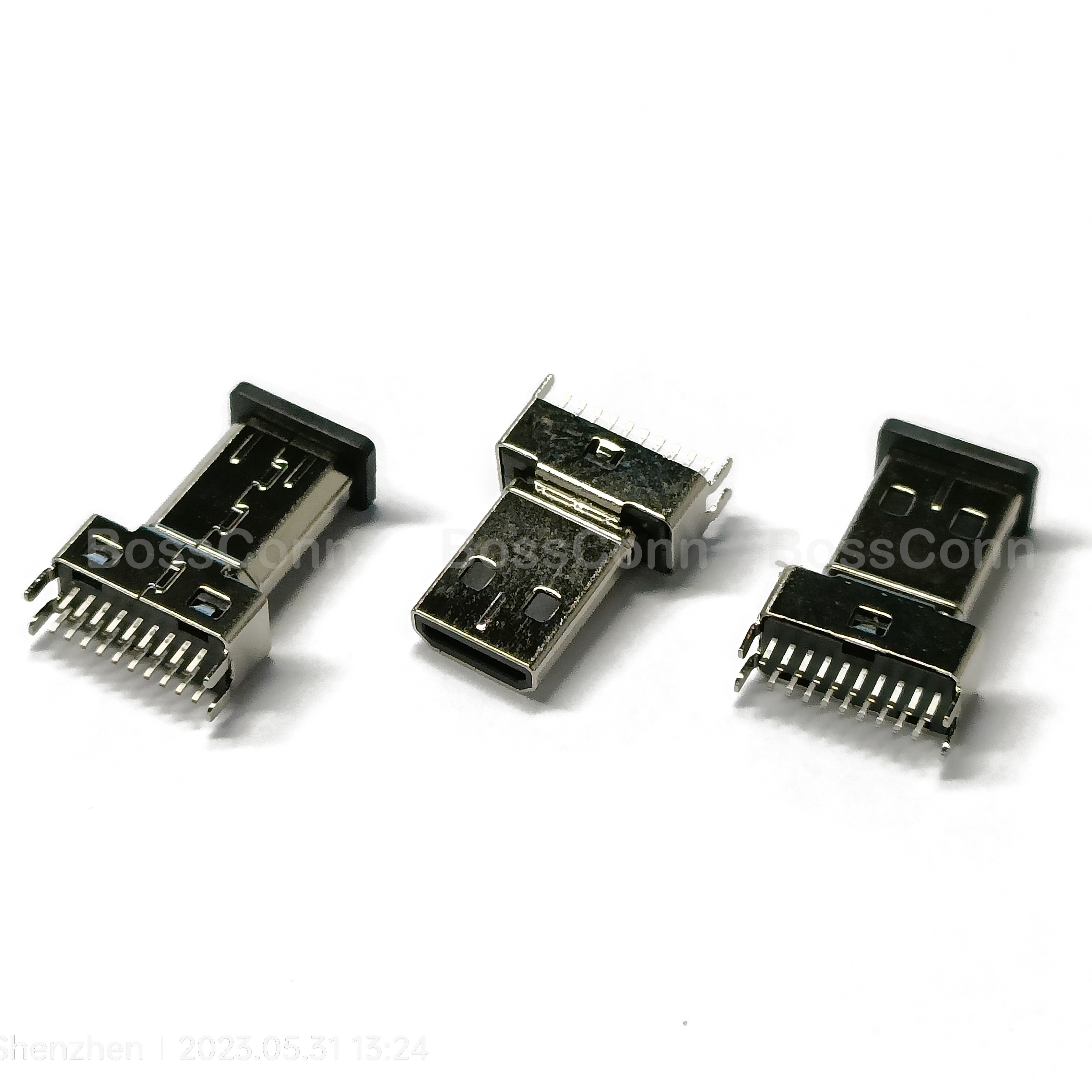 Micro HDMI Male ConnectorStraddle Mount Type
