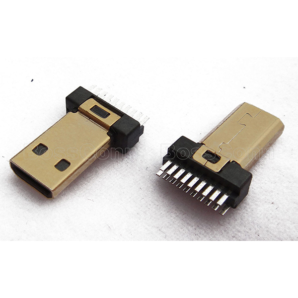 Micro HDMI公头连接器