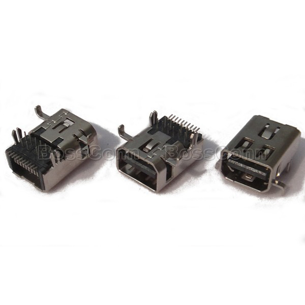 Mini Displayport Female Connector For PCB end